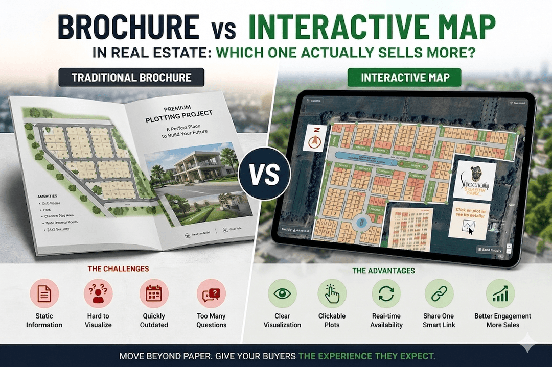 Brochure vs interactive map