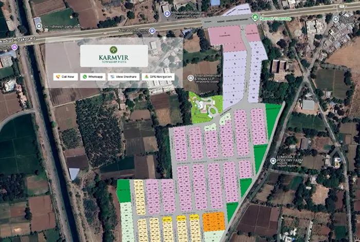 Karmvir Township — live interactive plot map project on Naavik.ai