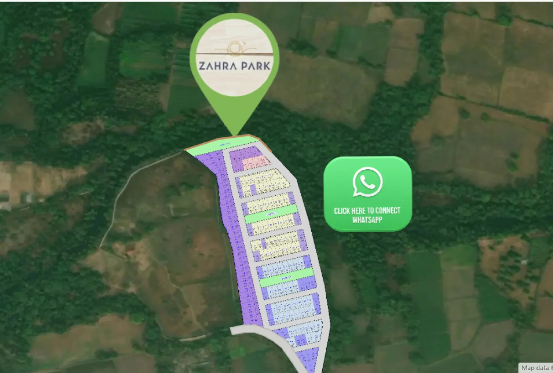 Zahra Park — live interactive plot map project on Naavik.ai