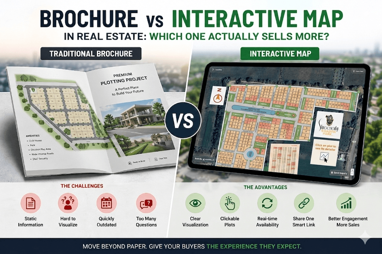 Brochure vs interactive map