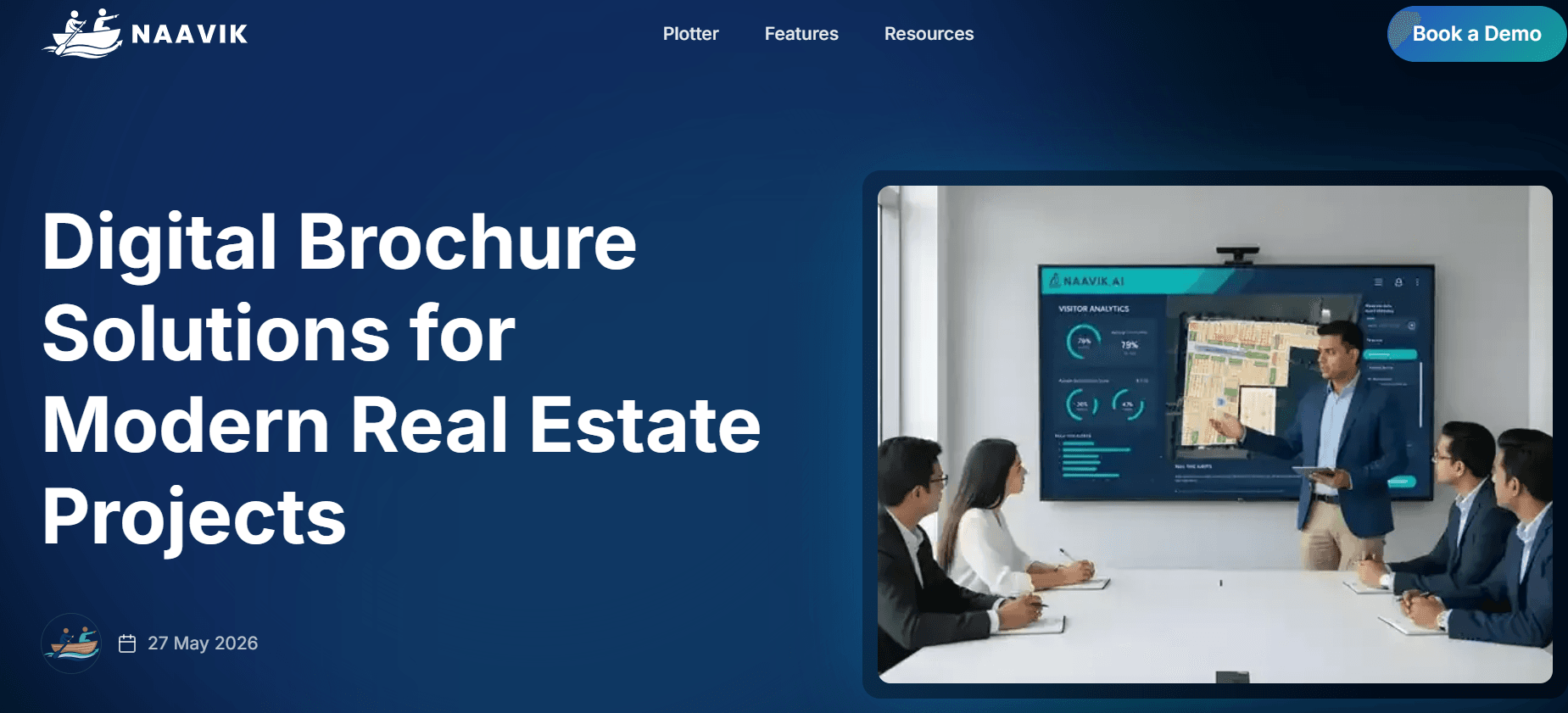 Digital Brochure Solutions for Real Estate - Naavik Ai