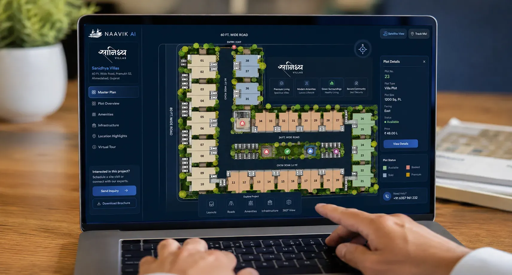 Virtual Site Tour Software for Interactive Real Estate Project Exploration & Property Visualization